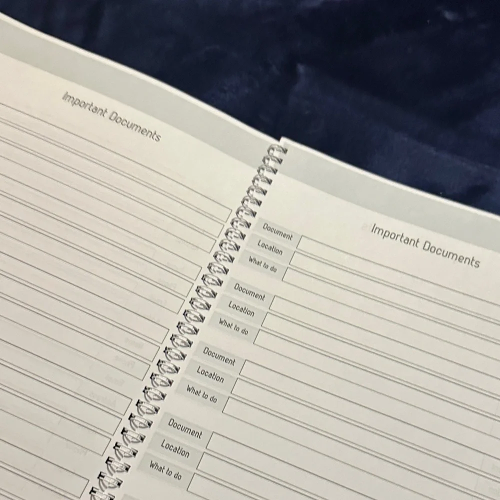 Floral End of Life Planner